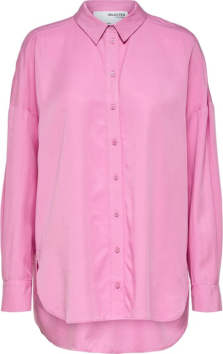 Różowa koszula Selected Femme w stylu casual