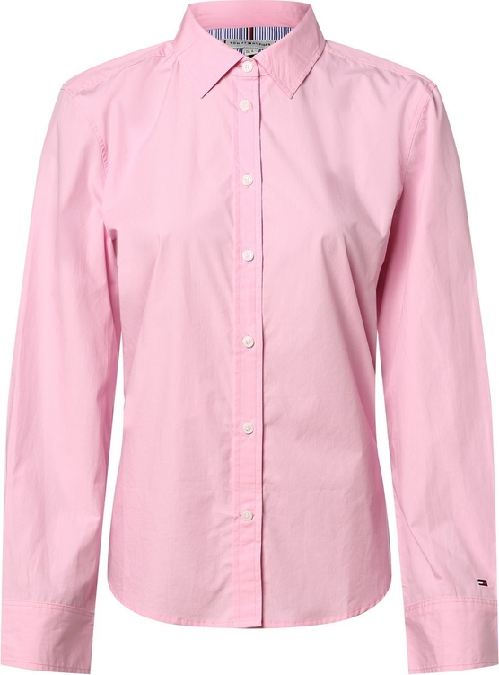 Różowa koszula Tommy Hilfiger w stylu klasycznym