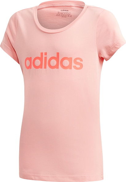 Różowa koszulka dziecięca Adidas z dzianiny