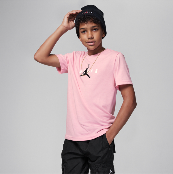 Różowa koszulka dziecięca Jordan z dżerseju dla chłopców