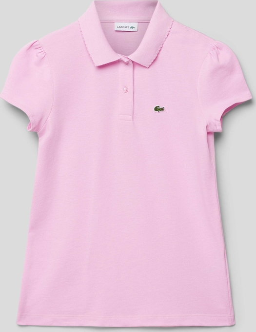 Różowa koszulka dziecięca Lacoste dla chłopców