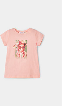 Różowa koszulka dziecięca Mayoral dla chłopców