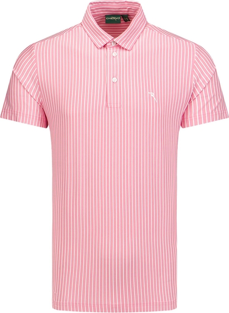Różowa koszulka polo Chervo z dżerseju w stylu casual
