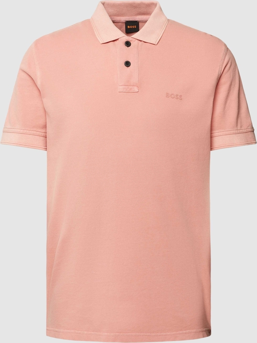 Różowa koszulka polo Hugo Boss z krótkim rękawem