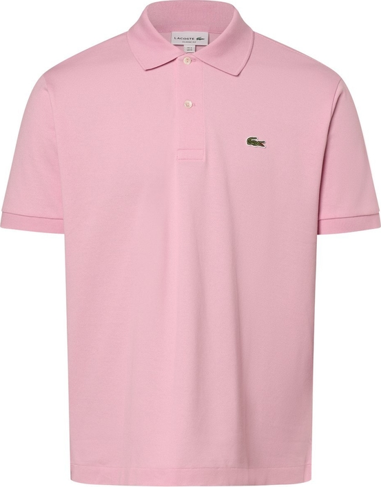 Różowa koszulka polo Lacoste w stylu klasycznym