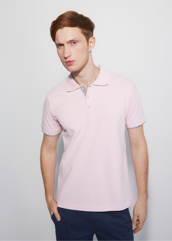 Różowa koszulka polo Ochnik