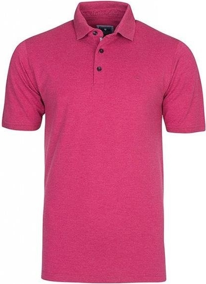 Różowa koszulka polo Redmond z bawełny