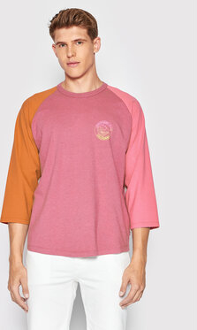 Różowa koszulka z długim rękawem Levis