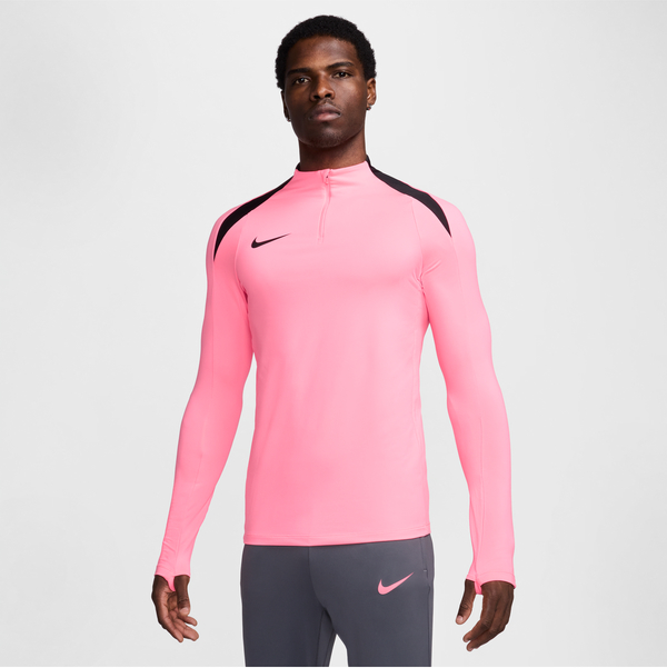 Różowa koszulka z długim rękawem Nike w sportowym stylu