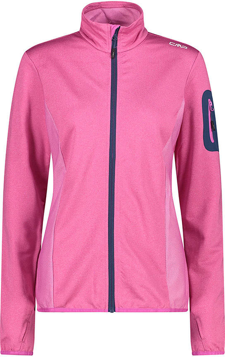 Różowa kurtka CMP bez kaptura z polaru w stylu casual