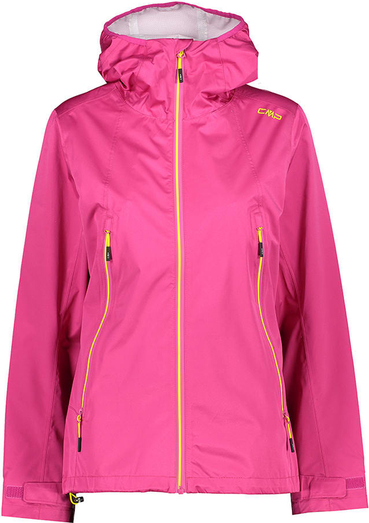 Różowa kurtka CMP krótka z kapturem w sportowym stylu