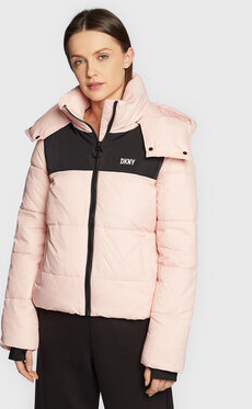 Różowa kurtka DKNY krótka w stylu casual