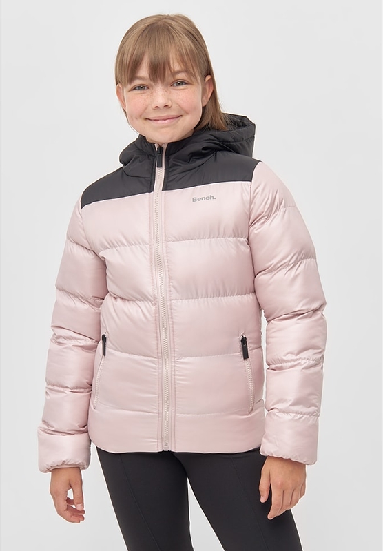 Różowa kurtka dziecięca Bench dla dziewczynek