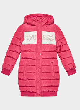 Różowa kurtka dziecięca Guess dla dziewczynek