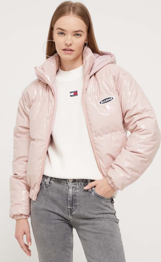Różowa kurtka Ellesse bez kaptura w sportowym stylu