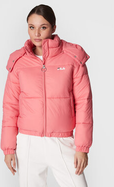 Różowa kurtka Fila w sportowym stylu krótka