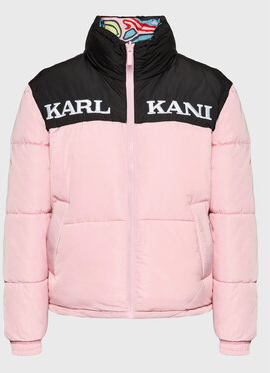 Różowa kurtka Karl Kani w stylu casual