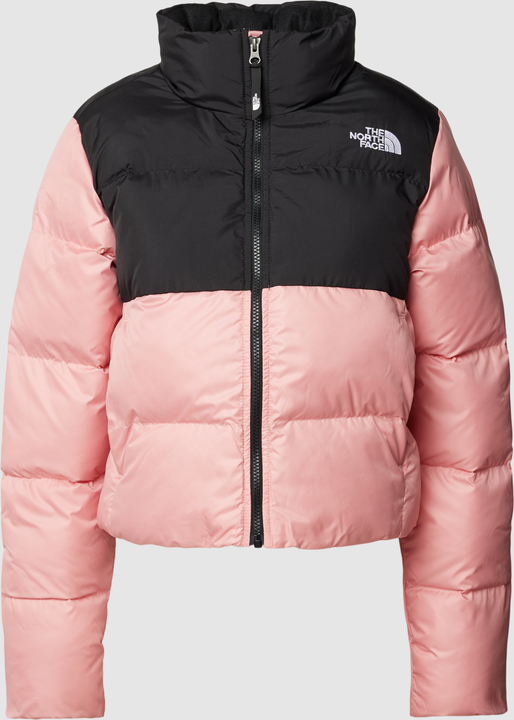 Różowa kurtka The North Face krótka w sportowym stylu bez kaptura