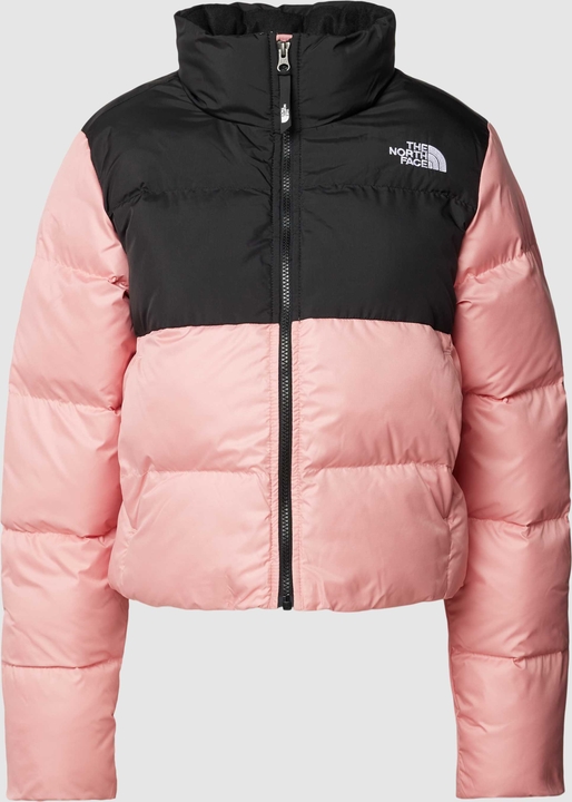 Różowa kurtka The North Face w sportowym stylu