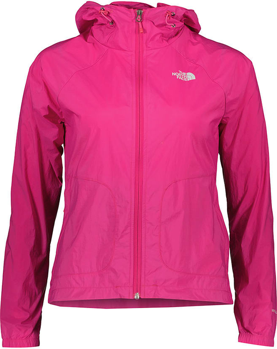 Różowa kurtka The North Face wiatrówki w sportowym stylu
