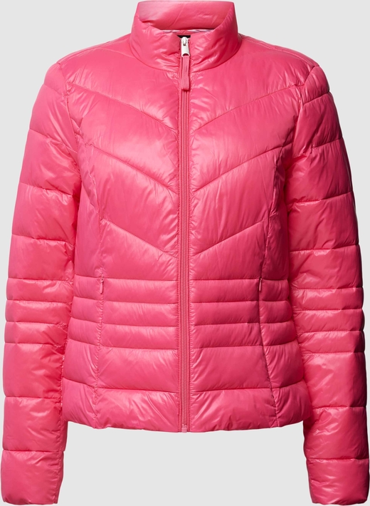 Różowa kurtka Vero Moda bez kaptura krótka w stylu casual