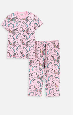 Różowa piżama MODIVO