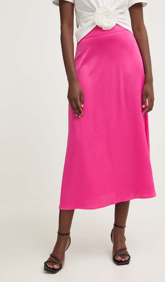 Różowa spódnica Answear Lab midi