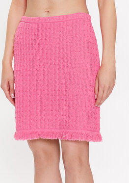 Różowa spódnica Luisa Spagnoli mini w stylu casual