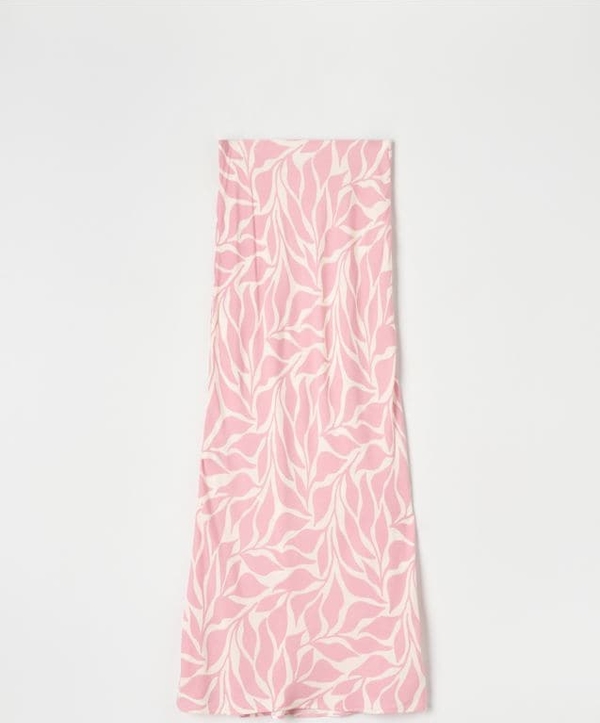 Różowa spódnica Sinsay w stylu casual z nadrukiem