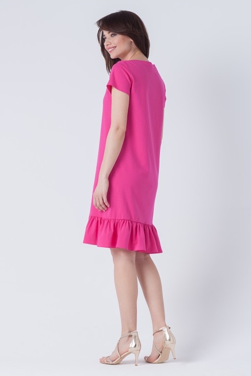 Różowa sukienka butik-choice.pl z bawełny