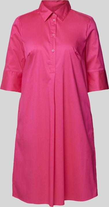Różowa sukienka Christian Berg mini z kołnierzykiem