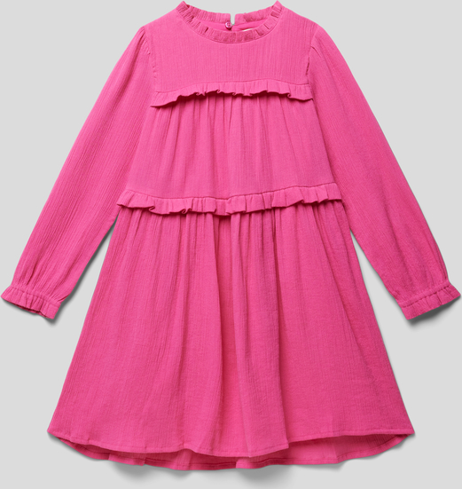 Różowa sukienka dziewczęca S.Oliver z bawełny