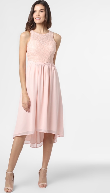 Różowa sukienka Esprit bez rękawów z szyfonu
