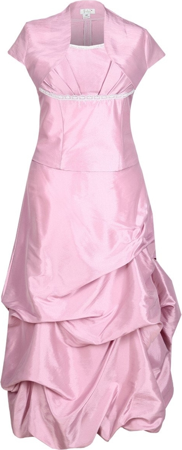 Różowa sukienka Fokus asymetryczna midi