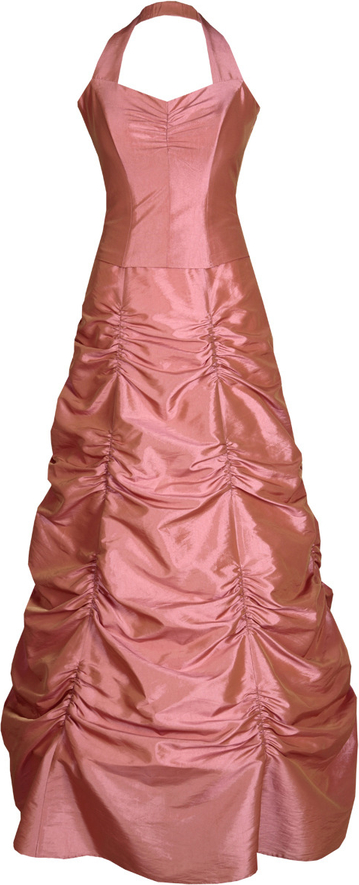 Różowa sukienka Fokus gorsetowa maxi