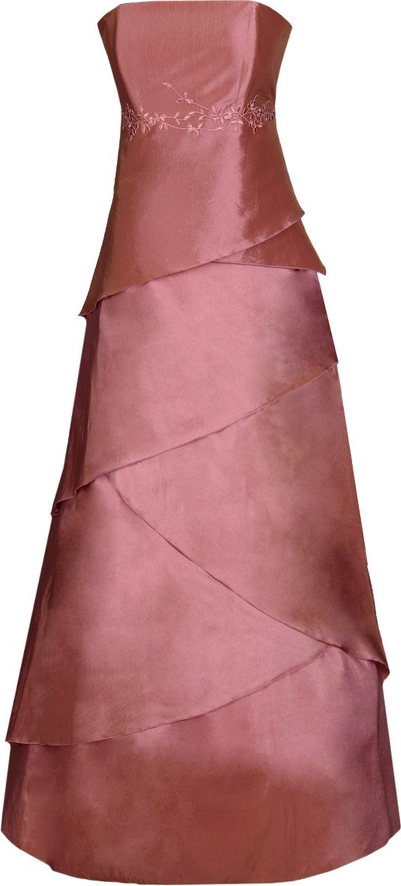 Różowa sukienka Fokus z okrągłym dekoltem bez rękawów gorsetowa