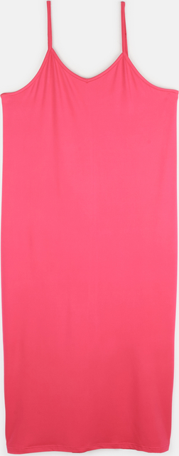 Różowa sukienka Gate w stylu casual na ramiączkach