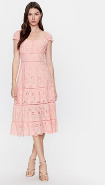 Różowa sukienka Guess w stylu casual mini