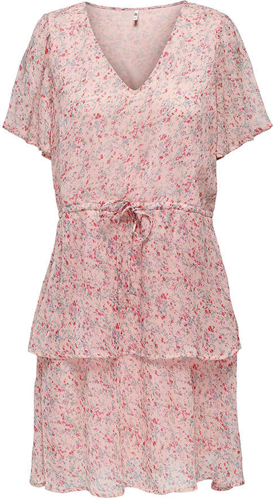 Różowa sukienka JDY mini z krótkim rękawem