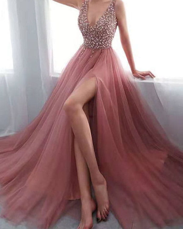 Różowa sukienka Kendallme bez rękawów