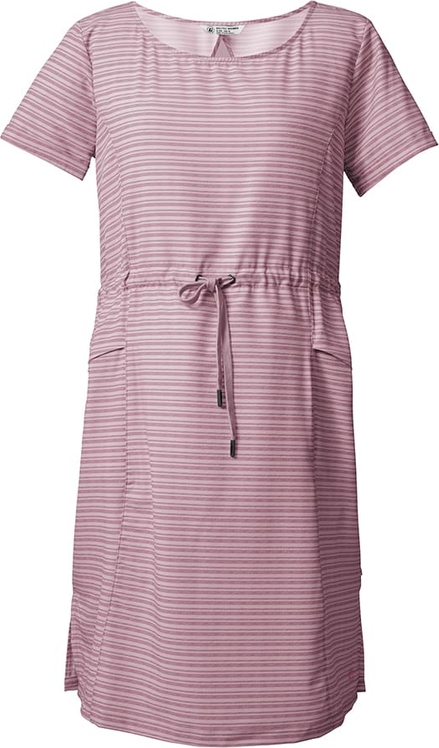 Różowa sukienka Killtec prosta z krótkim rękawem w stylu casual