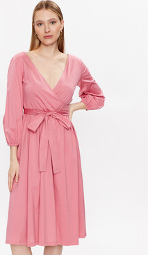Różowa sukienka MaxMara z dekoltem w kształcie litery v w stylu casual