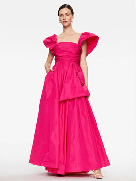 Różowa sukienka Pinko z krótkim rękawem maxi