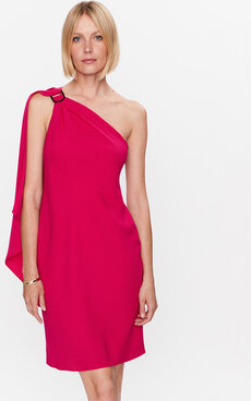 Różowa sukienka Ralph Lauren mini bez rękawów