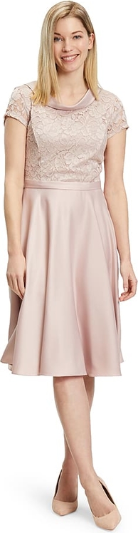 Różowa sukienka Vera Mont z krótkim rękawem