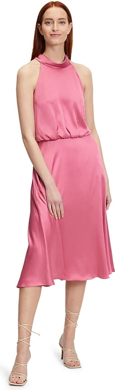Różowa sukienka Vera Mont z okrągłym dekoltem bez rękawów
