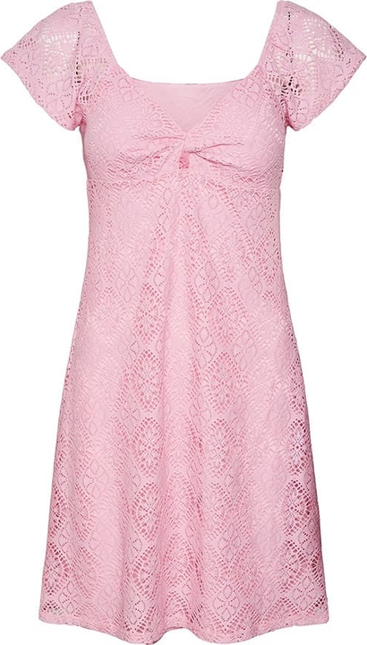 Różowa sukienka Vero Moda w stylu casual mini