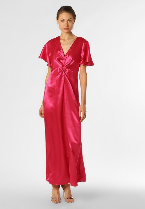 Różowa sukienka Vila z satyny