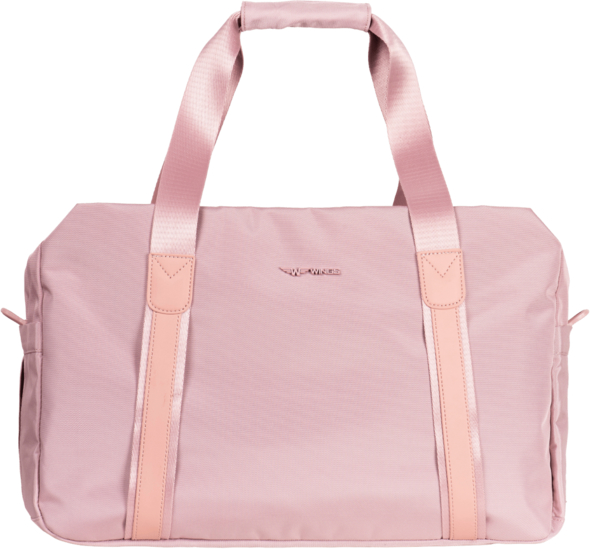 Różowa torba podróżna Wings ze skóry ekologicznej