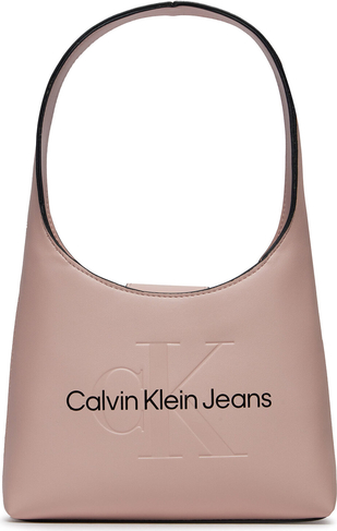 Różowa torebka Calvin Klein duża na ramię
